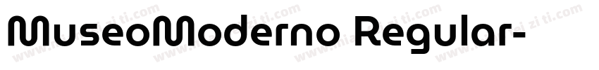 MuseoModerno Regular字体转换